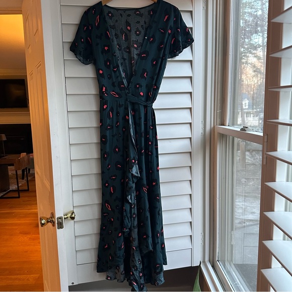 Green Wrap Dress - Picture 1 of 6